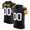 Custom P.Steelers Black Vapor F.U.S.E. Elite Football Jersey Marou 2