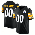 Custom P.Steelers Black Vapor F.U.S.E. Limited Stitched Football Jersey