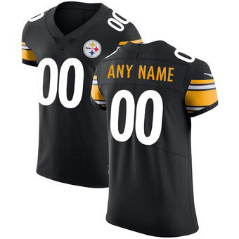 Custom P.Steelers Black Vapor Untouchable Elite Football Jersey Marou