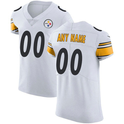 Custom P.Steelers White Vapor Untouchable Elite Football Jersey Marou