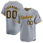 Custom Pittsburgh Pirates Active Player Gray Away Limited Baseball Stitched Baseball Jersey