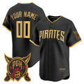 Custom Pittsburgh Pirates Black 2026 City Connect Vapor Premier Limited Baseball Stitched Jersey