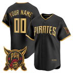 Custom Pittsburgh Pirates Black 2026 City Connect Vapor Premier Limited Baseball Stitched Jersey
