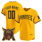 Custom Pittsburgh Pirates Gold 2026 City Connect Vapor Premier Limited Baseball Stitched Jersey