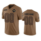 Custom S.Seahawks Active Player 2023 Brown Salute To Service Limited Stitched Football Jersey Marou