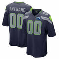 Custom S.Seahawks College Navy 50th Season Team Game Jersey