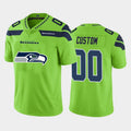Custom S.Seahawks Green Team Big Logo Vapor Untouchable Limited Football Jersey Marou