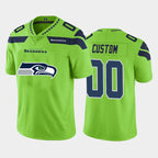 Custom S.Seahawks Green Team Big Logo Vapor Untouchable Limited Football Jersey Marou