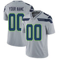 Custom S.Sehawks Gray Vapor Untouchable Player Limited Football Jersey Marou