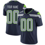 Custom S.Sehawks Navy Vapor Untouchable Player Limited Football Jersey Marou