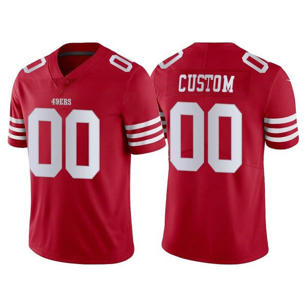 Custom SF.49ers 2022 New Scarlet Vapor Untouchable Stitched Football Football Jersey Marou