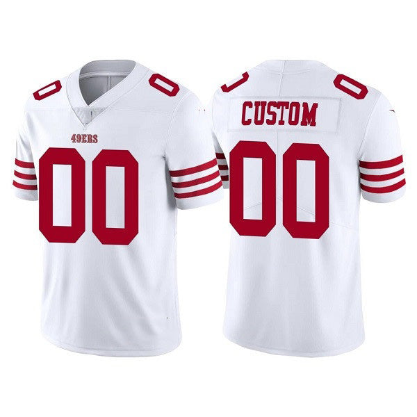 Custom SF.49ers 2022 New White Vapor Untouchable Stitched Football Jersey Marou