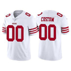 Custom SF.49ers 2022 New White Vapor Untouchable Stitched Football Jersey Marou