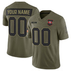 Custom SF.49ers Active Player Olive 2025 Salute to Service Limited Stitched Football Jersey Marou