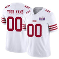 Custom SF.49ers Active Player White 2024 F.U.S.E. LVIII Patch Vapor Untouchable Limited Stitched Football Jersey Marou