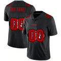 Custom SF.49ers Black Team Logo Dual Overlap Limited Football Jersey Marou