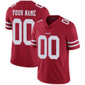 Custom SF.49ers Home Red Vapor Untouchable Limited Football Jersey Marou