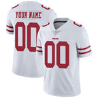 Custom SF.49ers Road White Vapor Untouchable Limited Football Jersey Marou