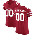 Custom SF.49ers Scarlet Vapor Untouchable Elite Football Jersey Marou