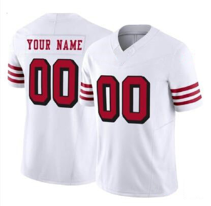 Custom SF.49ers White 2023 F.U.S.E. Vapor Untouchable Alternate Limited Stitched Football Jersey Marou