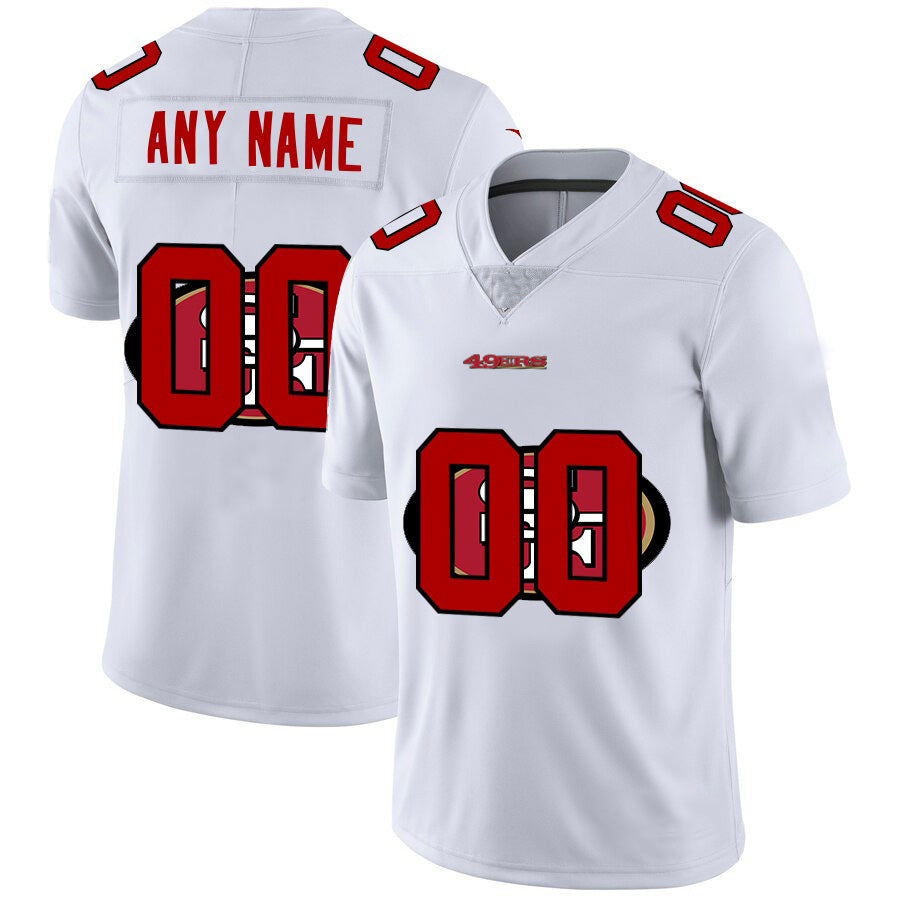 Custom SF.49ers White Team Big Logo Vapor Untouchable Limited Football Jersey Marou