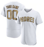 Custom San Diego Padres Active Player White 2022 All-Star Flex Base Stitched Baseball Jersey