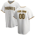 Custom San Diego Padres White Home Replica Baseball Jersey