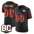 Custom San Francisco 49ers Black 80th Anniversary Patch Rivalries F.U.S.E. Vapor Limited Football Stitched Jersey