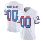 Custom T.Titans White 2023 F.U.S.E. Vapor Limited Throwback Football Stitched Jersey