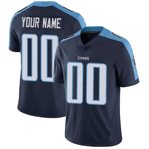 Custom T.Titans Navy Vapor Untouchable Player Limited Football Jersey Marou