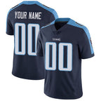 Custom T.Titans Navy Vapor Untouchable Player Limited Football Jersey Marou