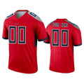 Custom T.Titans Red Inverted Legend Football Jersey Marou