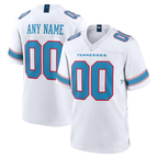 Custom New T.Titans White Game Stitched Football Jersey