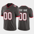 Custom TB.Buccaneers Gray Vapor Limited Stitched Football Jerseys