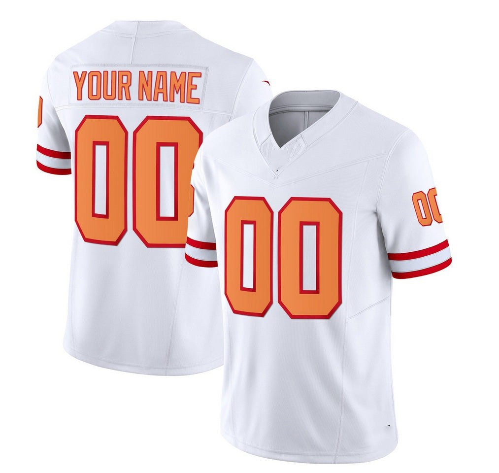 Custom TB.Buccaneers Active Player 2023 F.U.S.E. White Throwback Limited Stitched Football Jersey Marou