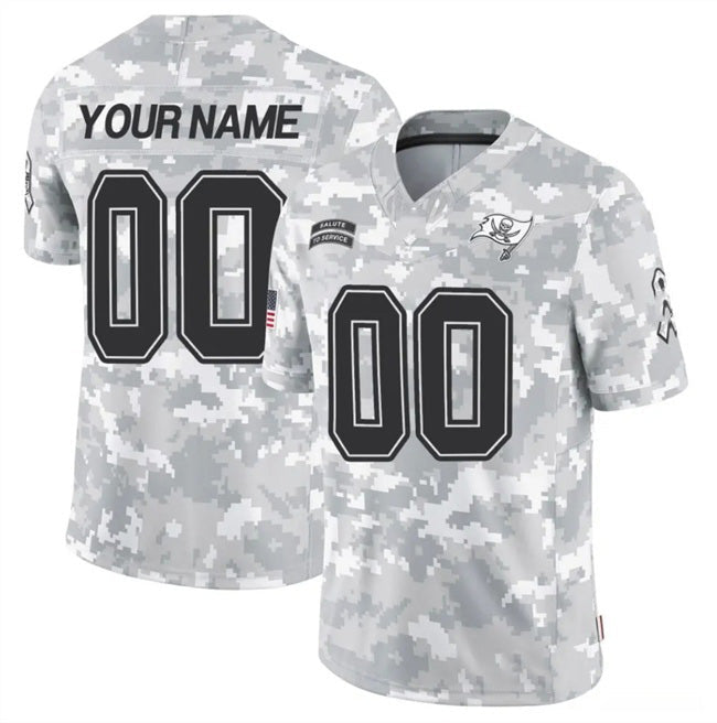 Custom TB.Buccaneers Active Player 2024 F.U.S.E Arctic Camo Salute To Service Limited Stitched Football Jersey Marou