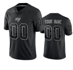 Custom TB.Buccaneers Active Player Black Reflective Limited Stitched Football Jersey Marou