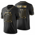Custom TB.Buccaneers Black Golden Limited 100 Football Jersey Marou