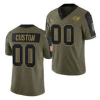 Custom TB.Buccaneers Olive ACTIVE PLAYER 2021 Salute To Service Limited Stitched Football Jersey Marou