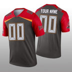 Custom TB.Buccaneers Pewter Inverted Legend Football Jersey Marou