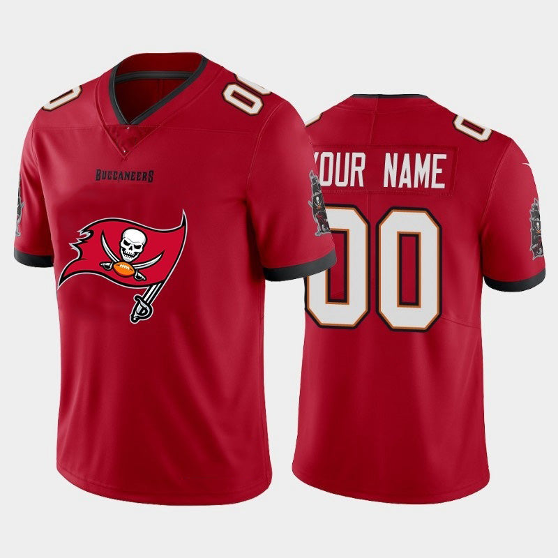 Custom TB.Buccaneers Red Team Big Logo Vapor Untouchable Limited Football Jersey Marou