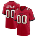 Custom TB.Buccaneers Red Team Game Jersey Stitched Football Jerseys