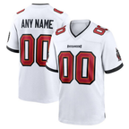Custom TB.Buccaneers White Game Stitched Football Jersey