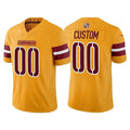 Custom W.Commanders 2022 Gold Vapor Untouchable Stitched Football Jersey Marou