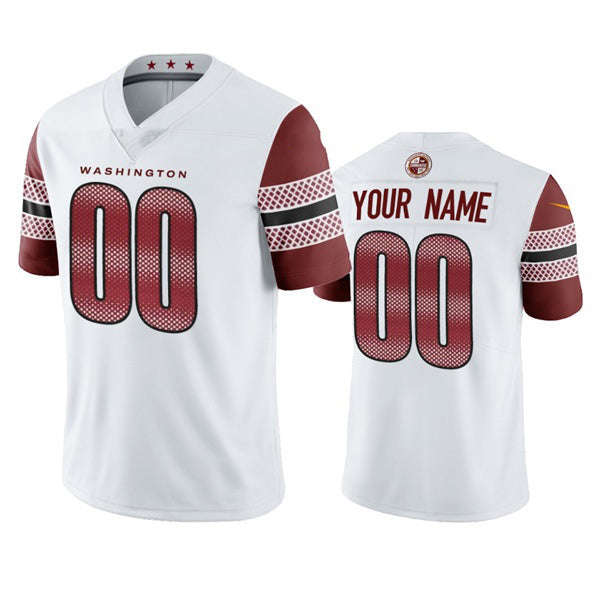 Custom W.Commanders 2022 White Vapor Untouchable Stitched Football Jersey Marou