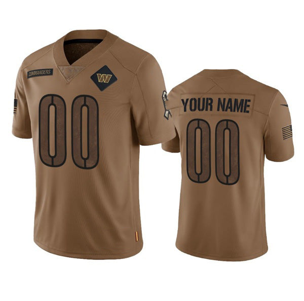 Custom W.Commanders Active Player 2023 Brown Salute To Setvice Limited Stitched Football Jersey Marou