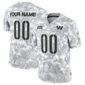 Custom W.Commanders Active Player 2024 F.U.S.E Arctic Camo Salute To Service Limited Stitched Football Jersey Marou