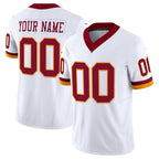 Custom W.Commanders Active Player White 2025 F.U.S.E. Throwback Vapor Limited Stitched Football Jersey Marou