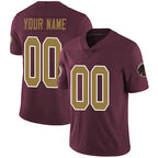 Custom W.Redskins Alternate Burgundy Red Vapor Untouchable 80th Anniversary Limited Football Jersey Marou