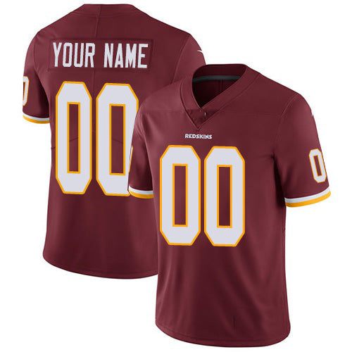 Custom W.Redskins Home Burgundy Red Vapor Untouchable Limited Football Jersey Marou